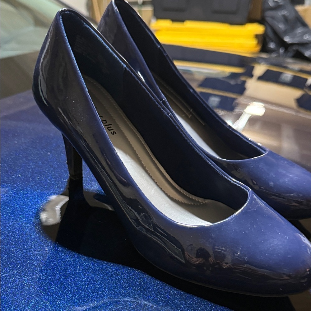 Comfort Plus by Predictions Dark Blue Heels